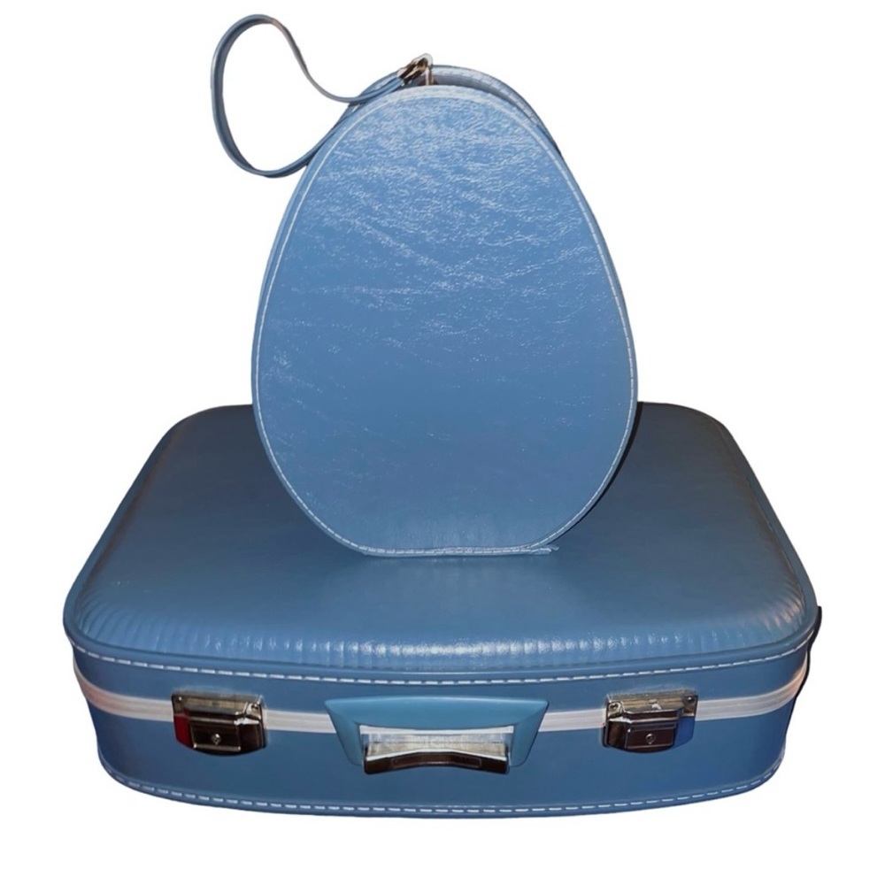 Suitcase 2 Piece Set of Weekender Travel Vintage